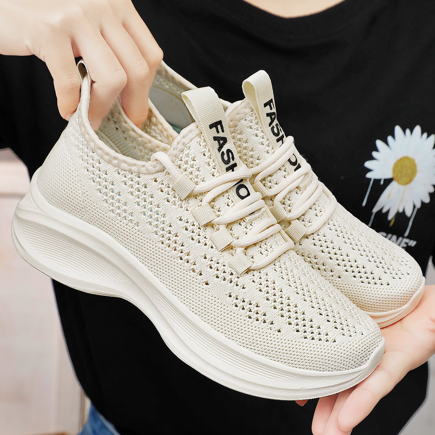 Zapatillas de malla Flyknitted