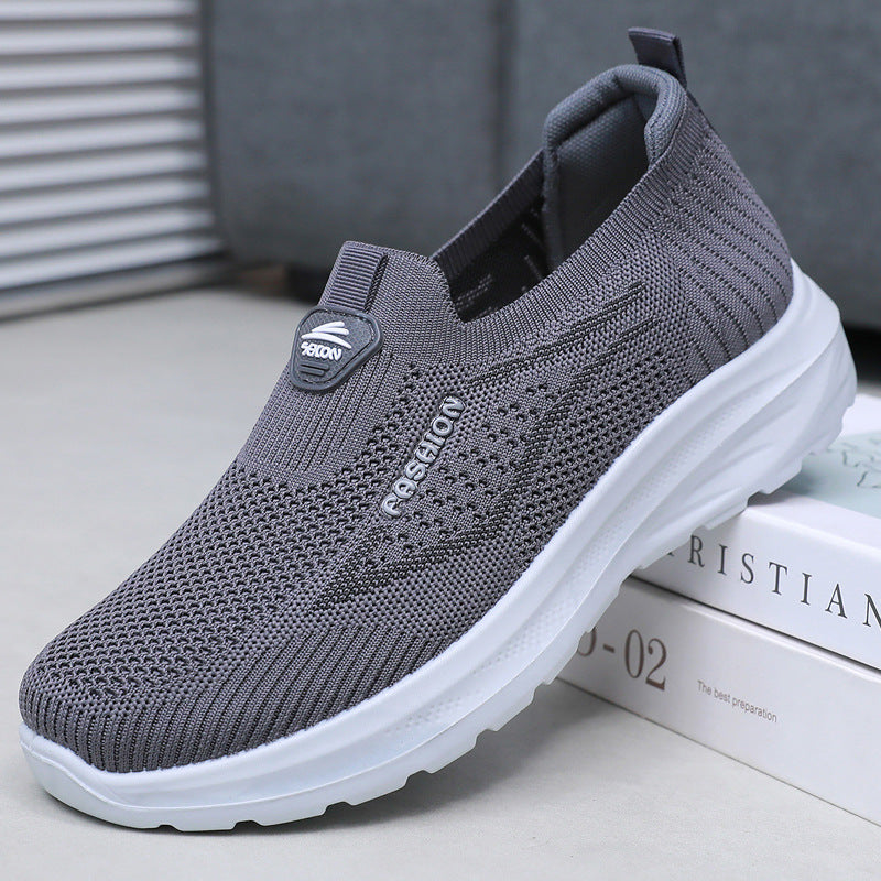 Zapatillas de senderismo transpirables Flyknit para hombre