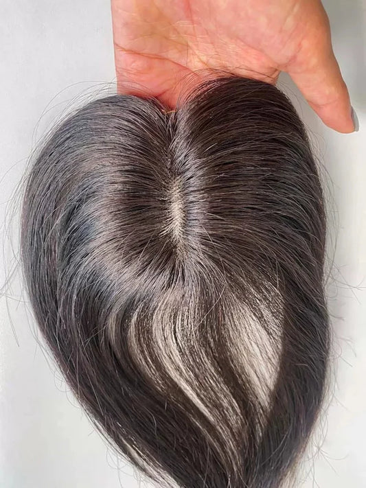 🔥¡Oferta imperdible!Mini postizo para el cuero cabelludo – Postizo con base de seda