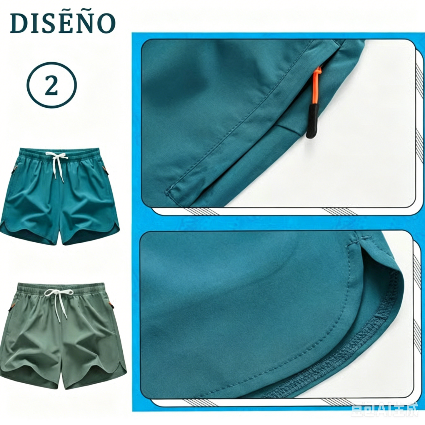 🔥🏃‍♂️Pantalones cortos de secado rápido para hombre, compre uno y llévese otro gratis.