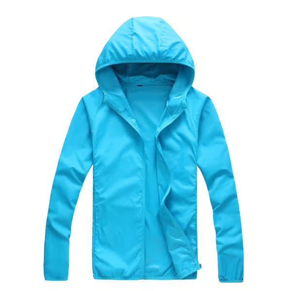 Cortavientos ultraligero, impermeable y con protección solar.