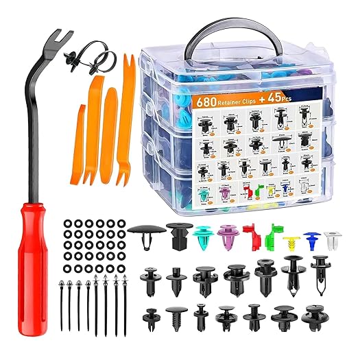 Car Push Retainer Clips & Auto Fasteners Assortment
