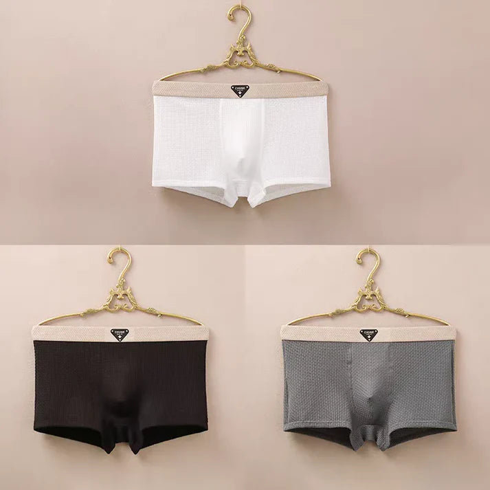 Compra 1 Lleva 3 Boxer Hombre Waffle Transpirable Oferta Limitada