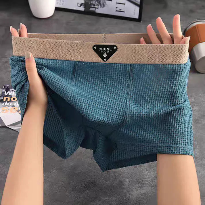 Compra 1 Lleva 3 Boxer Hombre Waffle Transpirable Oferta Limitada