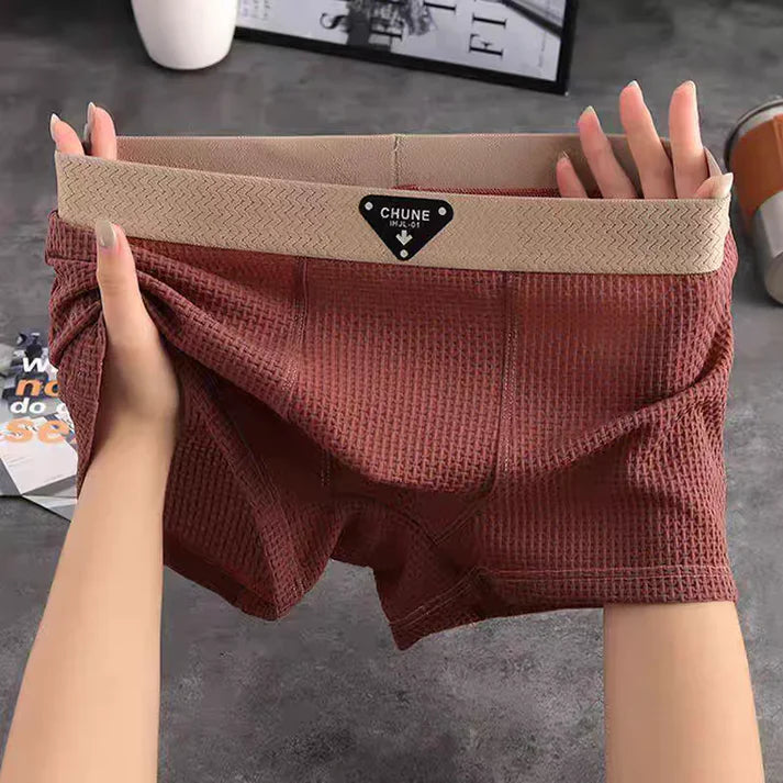 Compra 1 Lleva 3 Boxer Hombre Waffle Transpirable Oferta Limitada