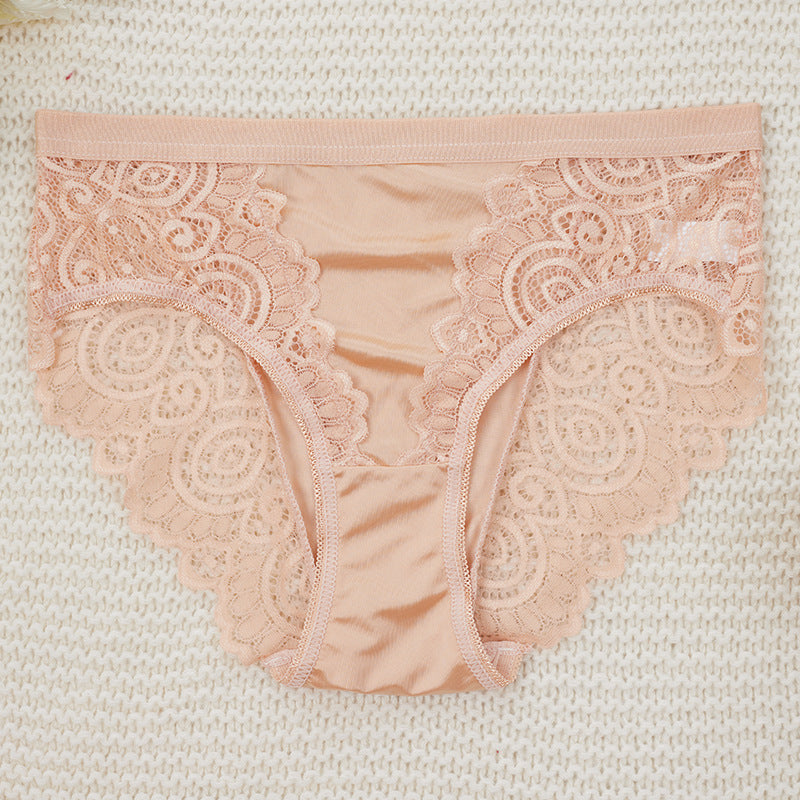 Compra 1 Lleva 4 Bragas Mujer Satinado Encaje Elegantes Oferta Limitada