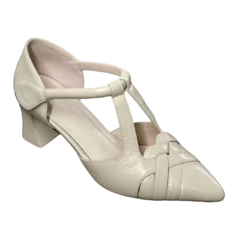 Zapatos de tacón medio tipo slingback