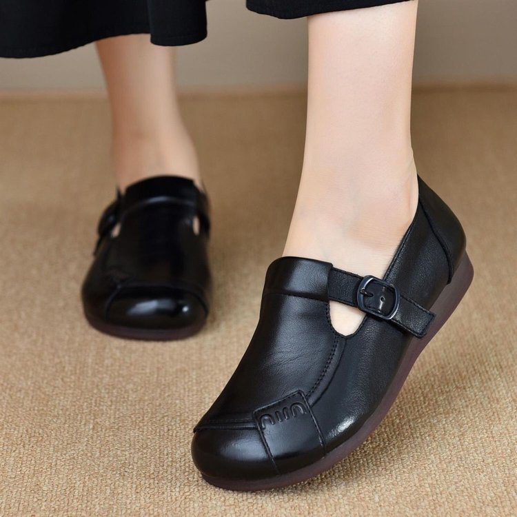 Zapatos de cuero de suela blanda