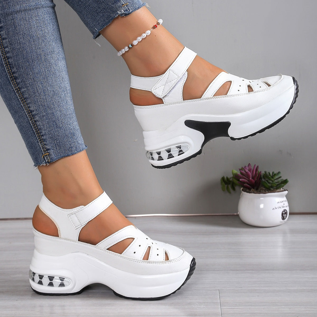Sandalias Plataforma con Amortiguador para Mujer