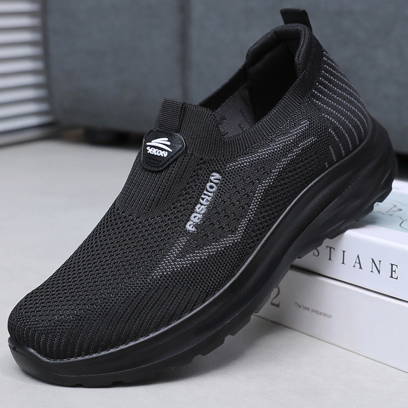 Zapatillas de senderismo transpirables Flyknit para hombre