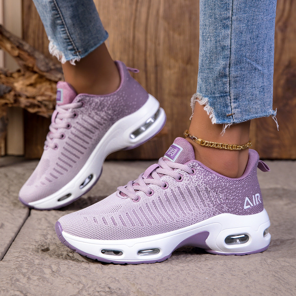 Zapatillas deportivas de malla para mujer