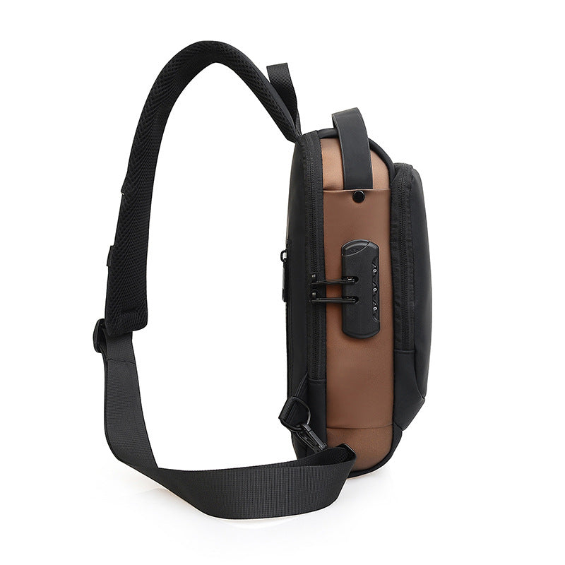Bolsa pectoral antirrobo para motocicleta