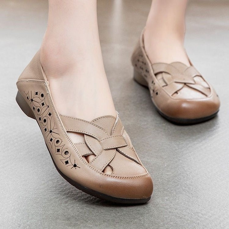 Sandalias de piel suave con suela flexible