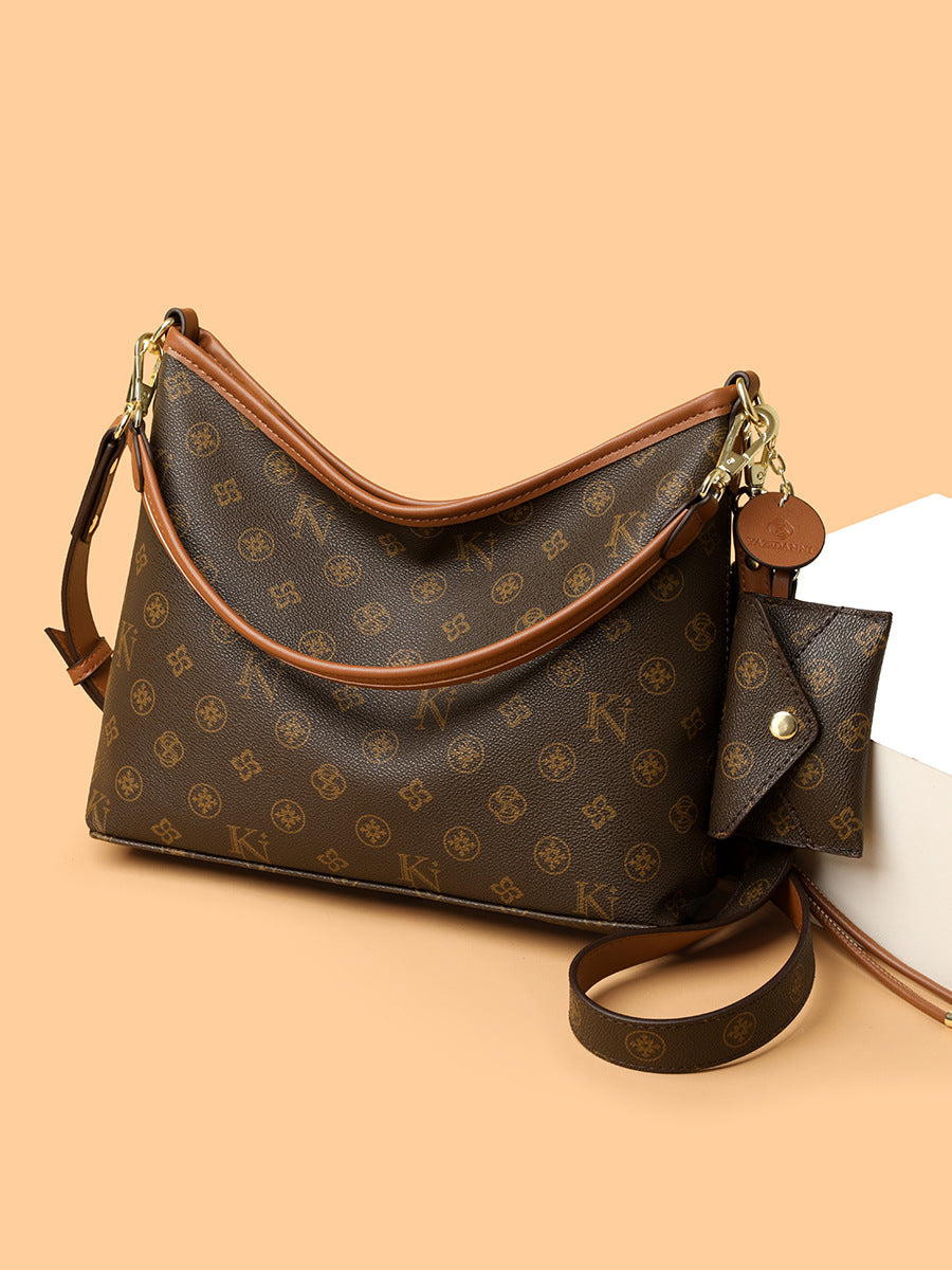 Bolso tote sencillo y elegante con monograma