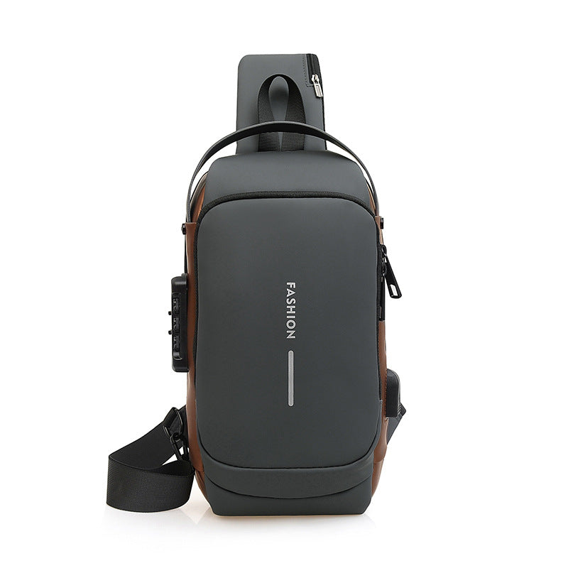 Bolsa pectoral antirrobo para motocicleta
