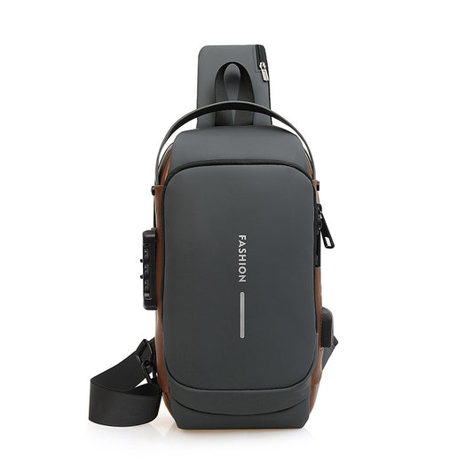 Bolsa pectoral antirrobo para motocicleta