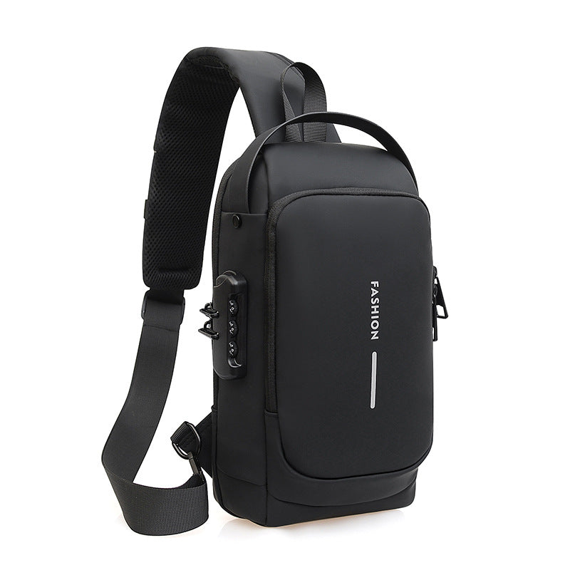 Bolsa pectoral antirrobo para motocicleta