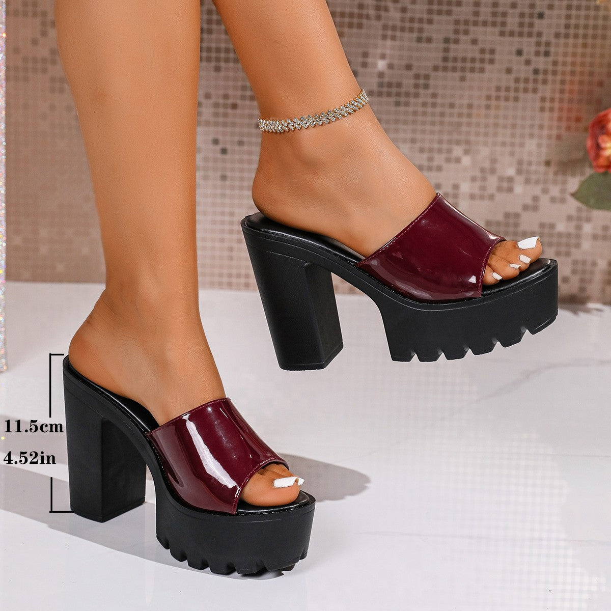 Sandalias Plataforma de Tacón Alto para Mujer