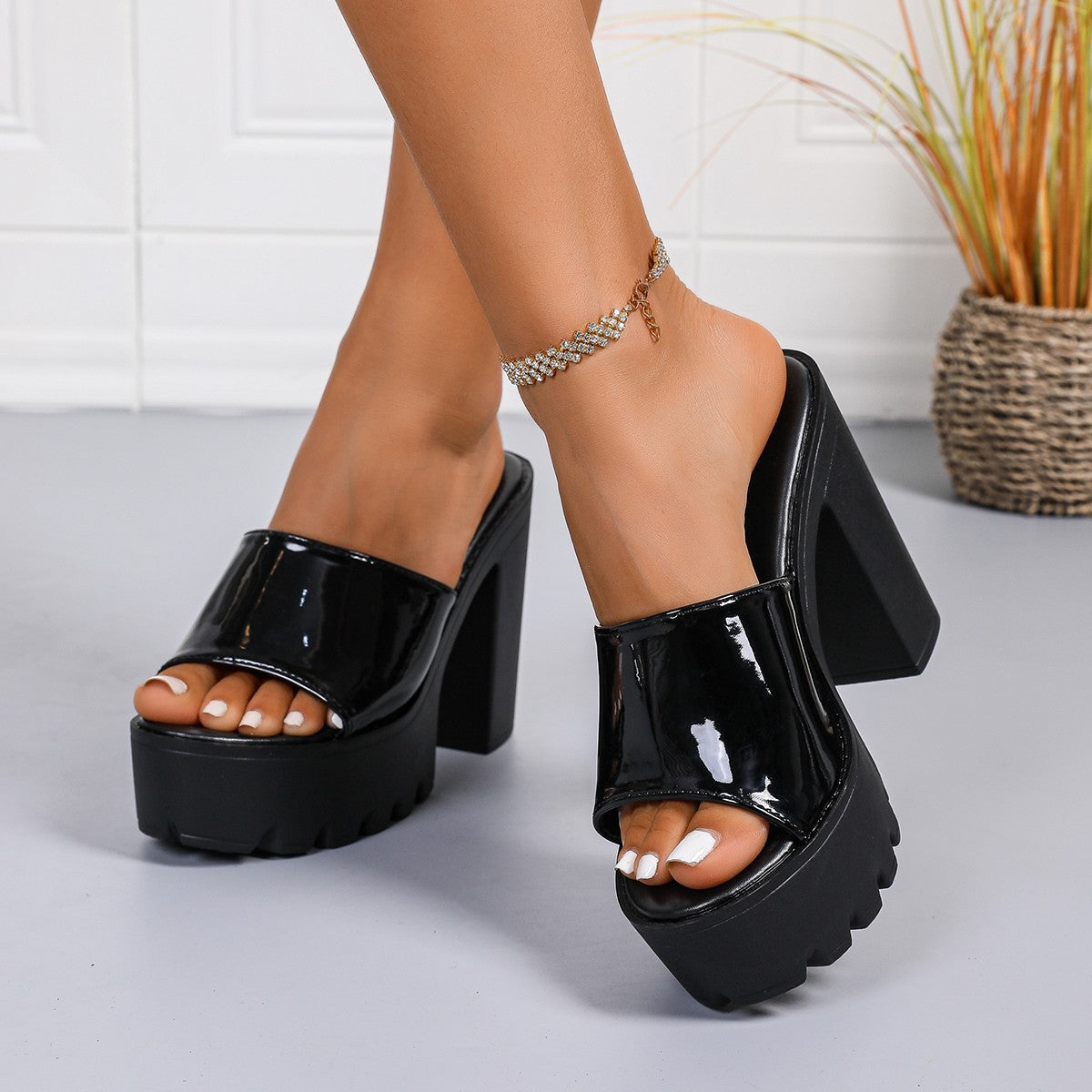 Sandalias Plataforma de Tacón Alto para Mujer