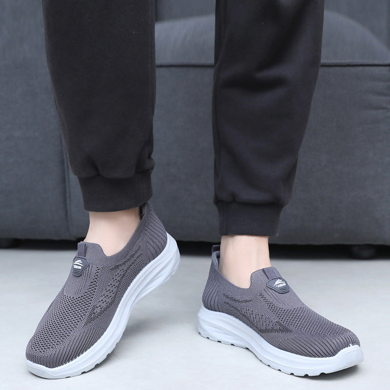 Zapatillas de senderismo transpirables Flyknit para hombre