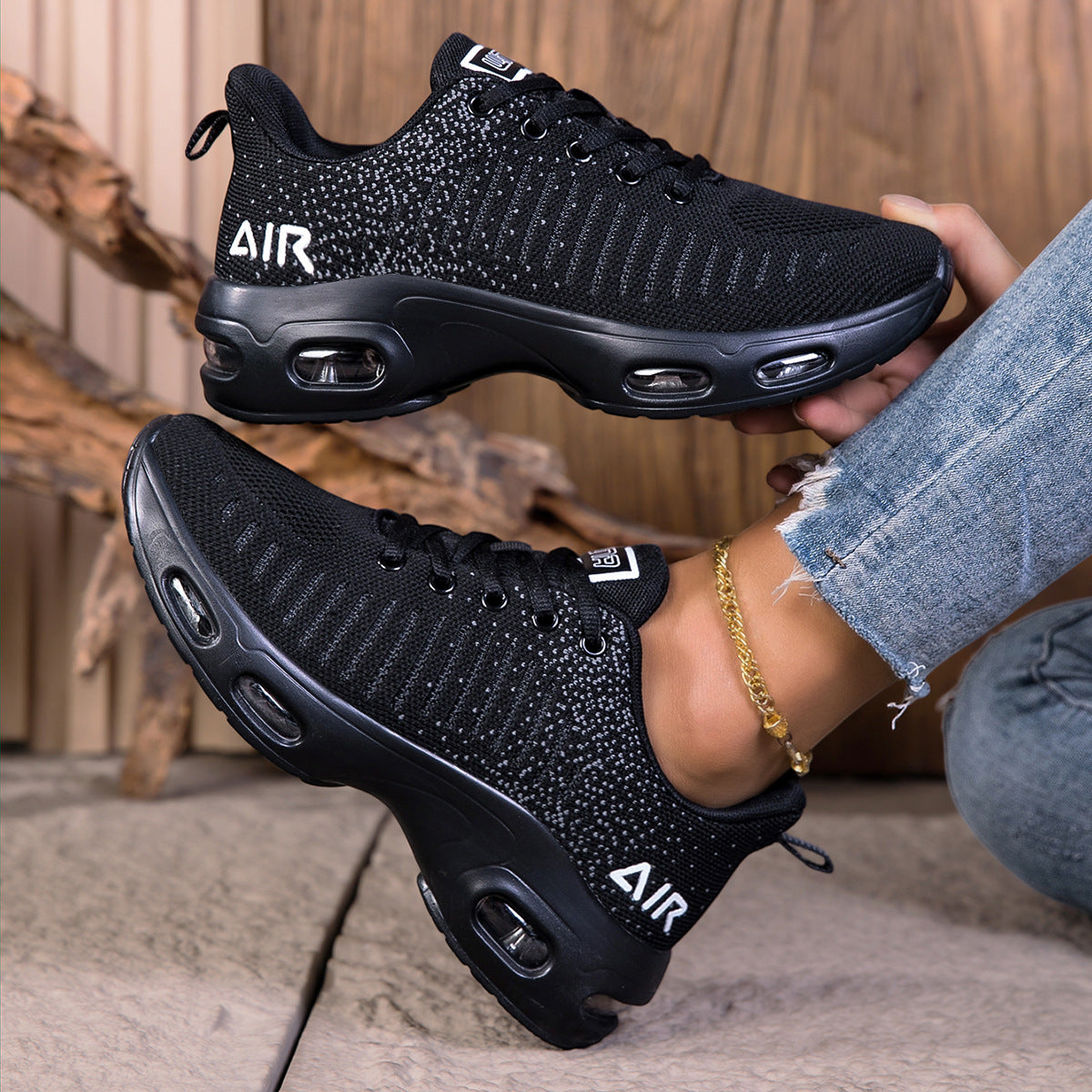 Zapatillas deportivas de malla para mujer