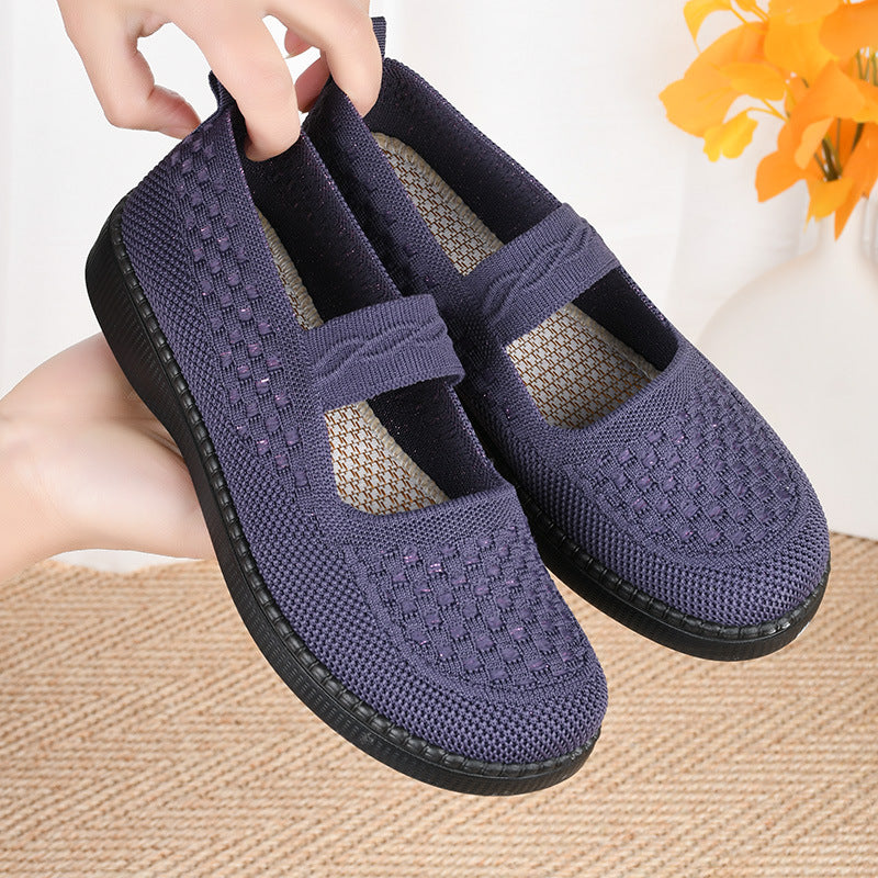 Zapatillas para caminar con parte superior de malla transpirable