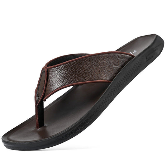 Chanclas de piel de vaca
