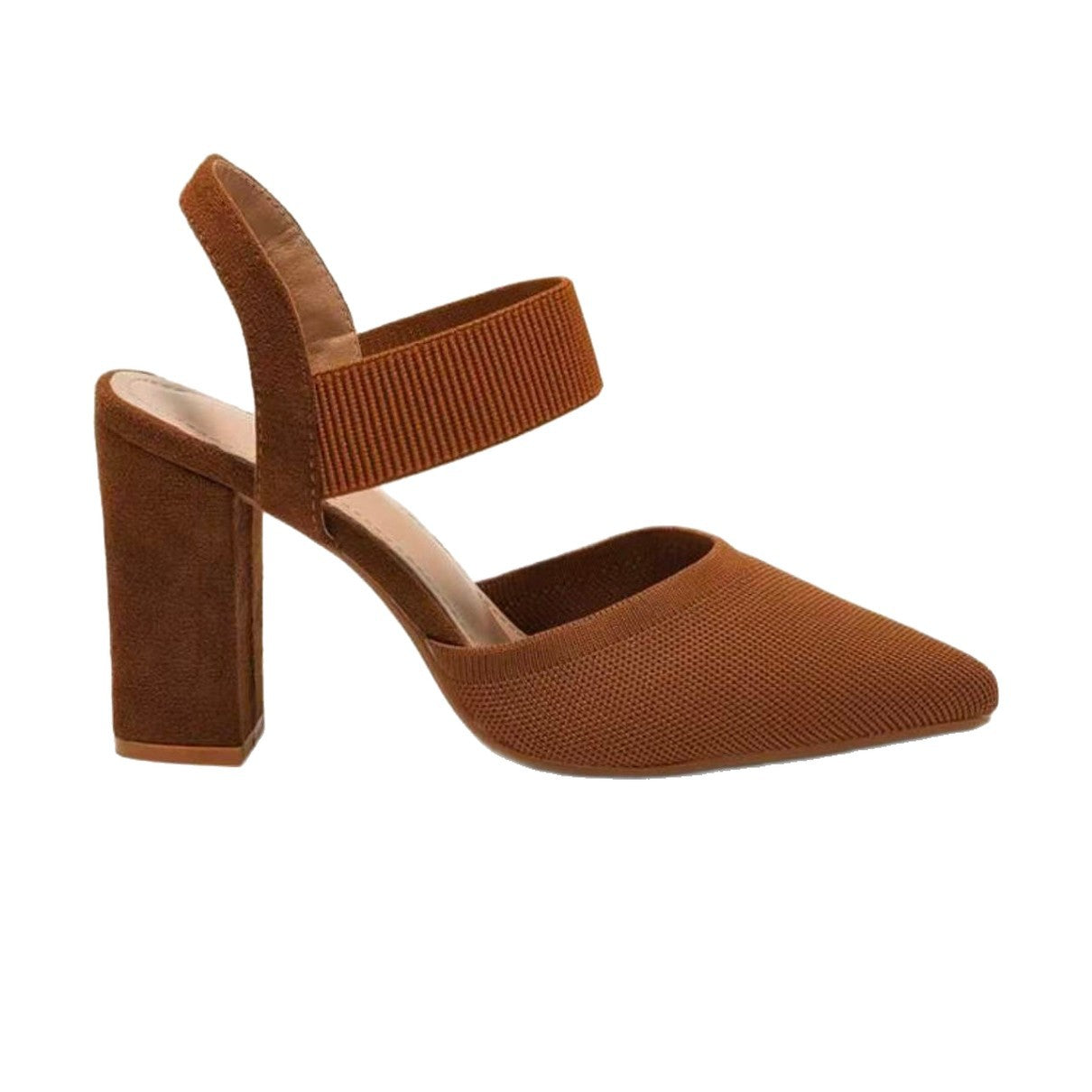 Tacones de Tacon Cuadrado con Punta Afilada para Mujer