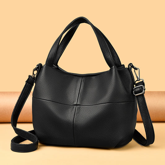 Bolso de hombro con estampado de lichi