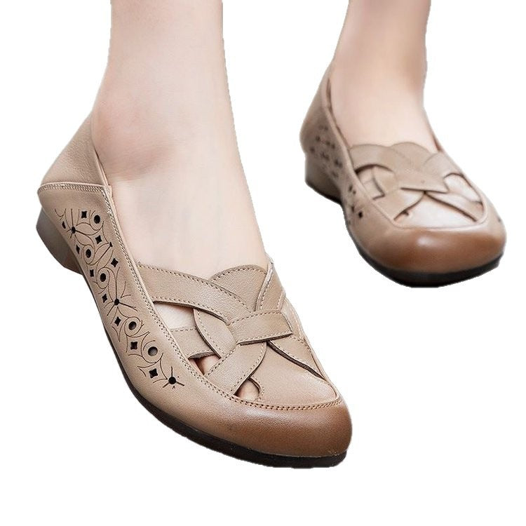 Sandalias de piel suave con suela flexible