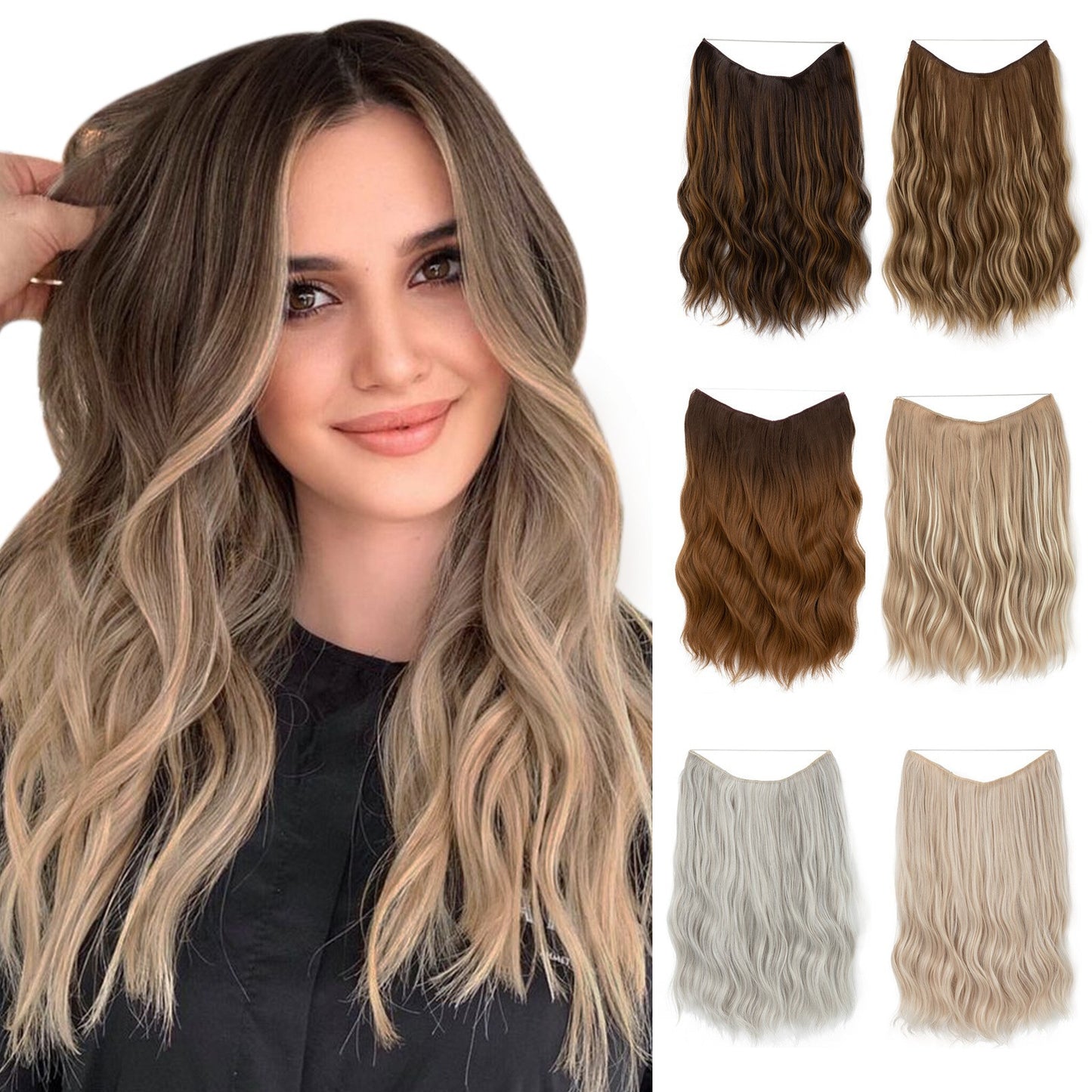 Extensión de cabello de una sola pieza