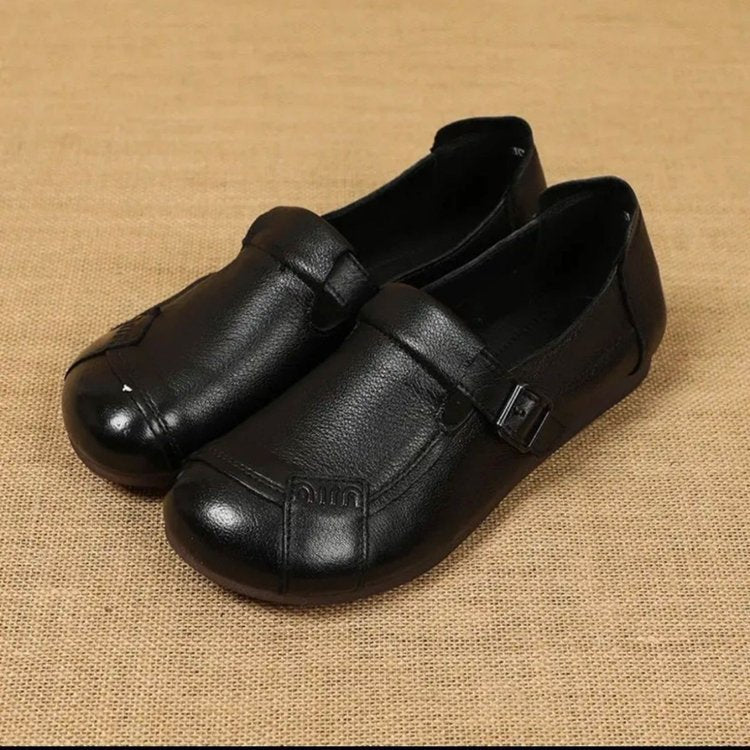 Zapatos de cuero de suela blanda
