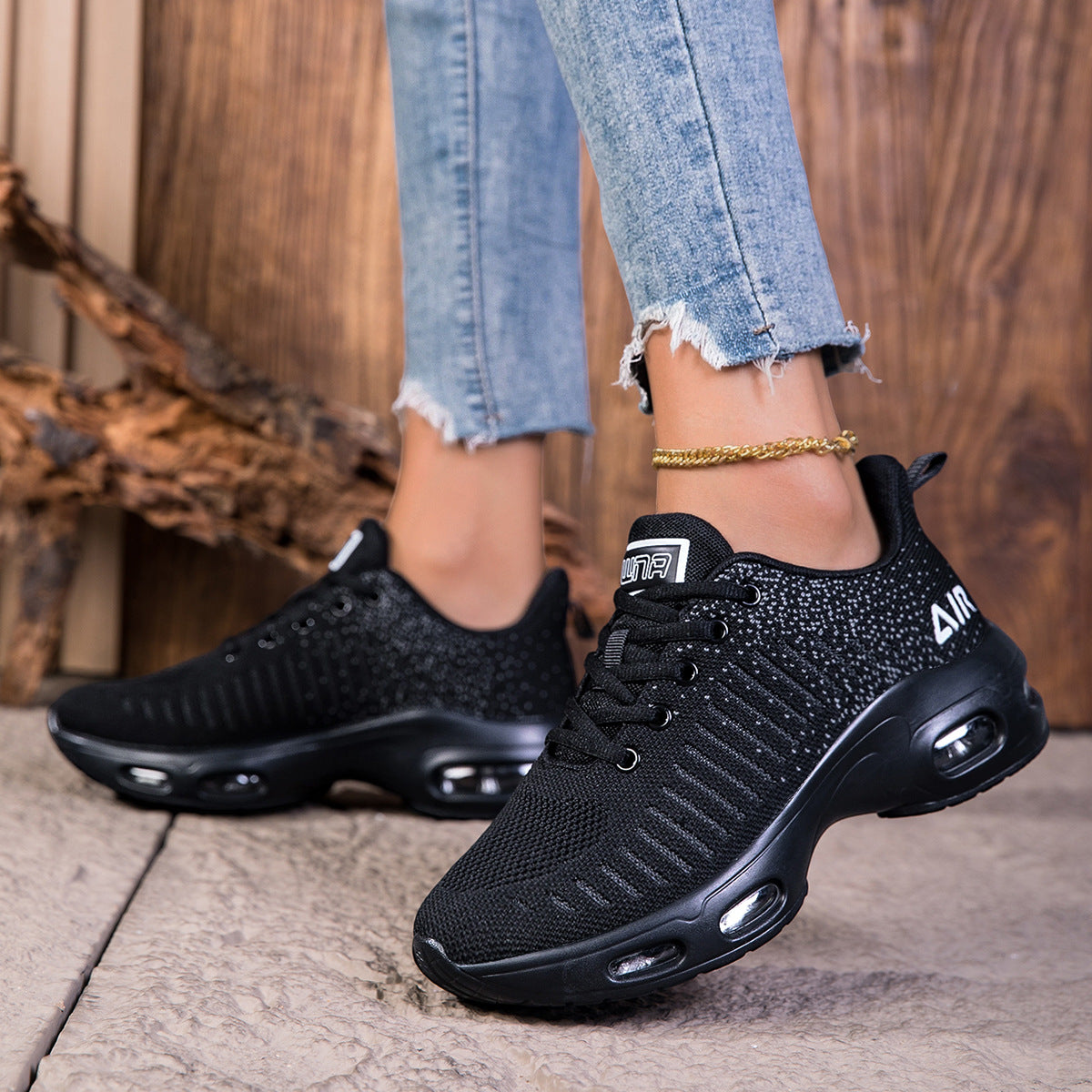 Zapatillas deportivas de malla para mujer