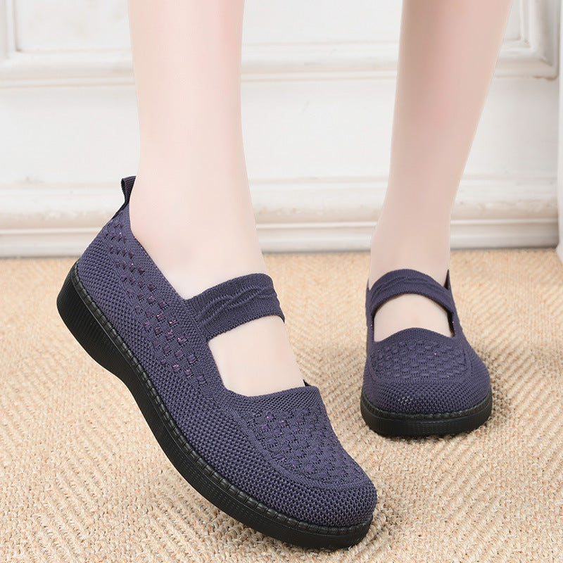 Zapatillas para caminar con parte superior de malla transpirable