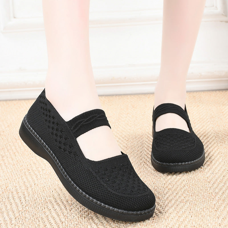 Zapatillas para caminar con parte superior de malla transpirable