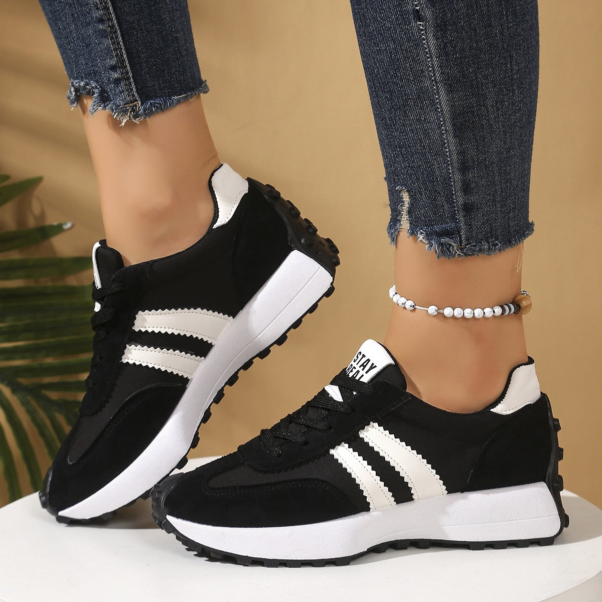 Zapatillas Deportivas Casuales con Suela Antideslizante para Mujer