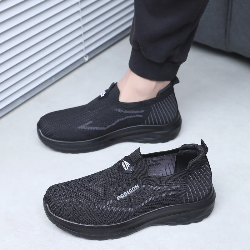Zapatillas de senderismo transpirables Flyknit para hombre