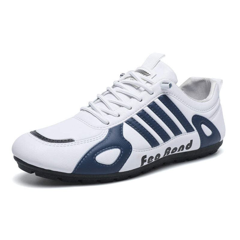 Nuevo modelo de zapatos de tacón medio para primavera y otoño, zapatos de cuero cómodos y ligeros para amantes de la comodidad, transpirables, zapatos Agam para hombres