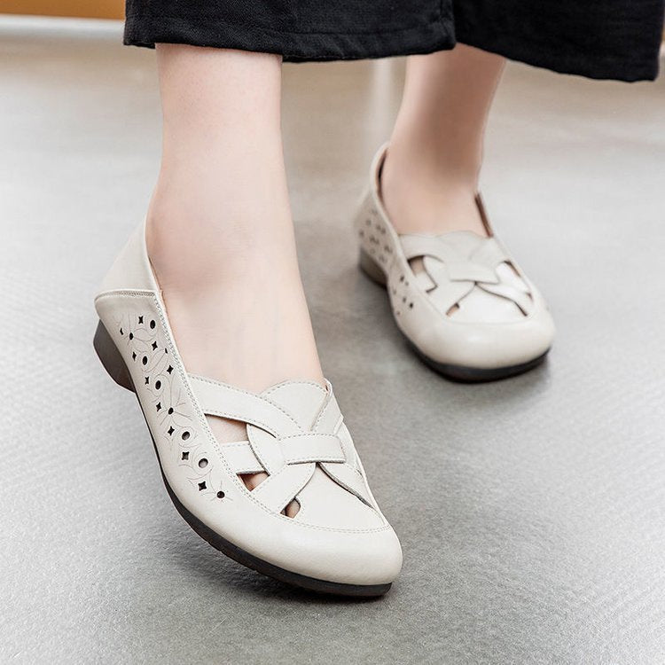 Sandalias de piel suave con suela flexible