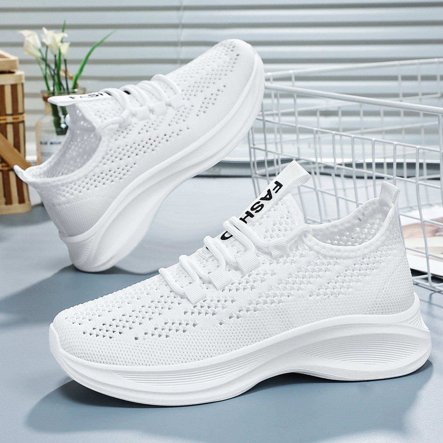 Zapatillas de malla Flyknitted