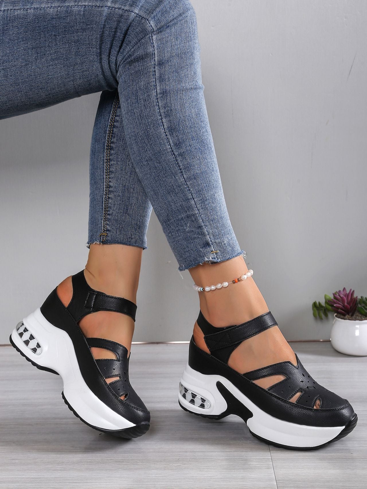 Sandalias Plataforma con Amortiguador para Mujer