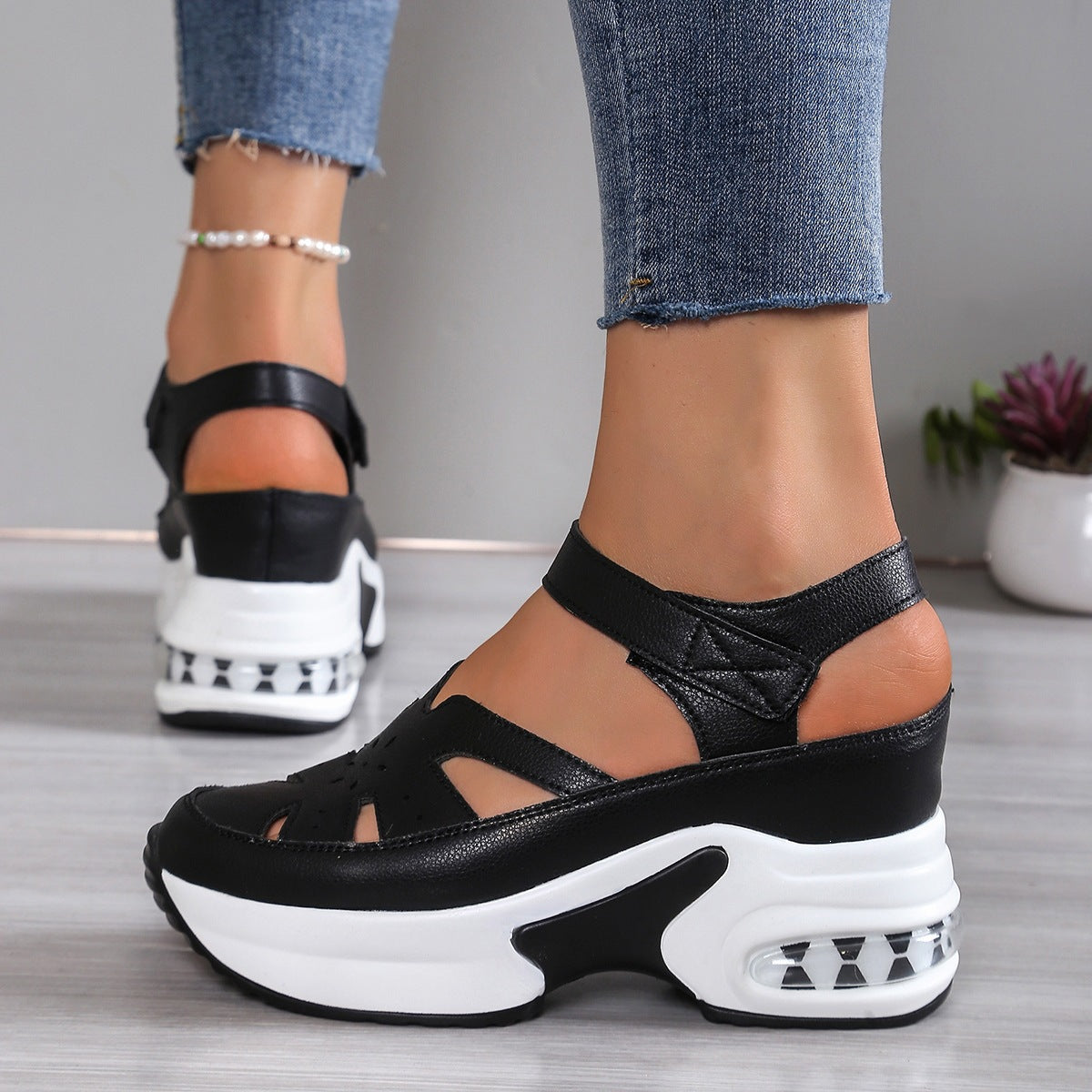 Sandalias Plataforma con Amortiguador para Mujer