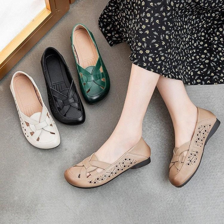 Sandalias de piel suave con suela flexible