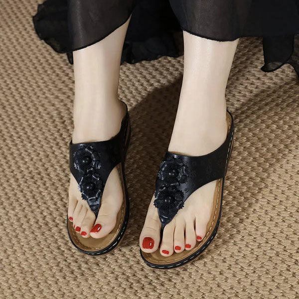 Sandalias de cuña deslizantes con masaje para mujer