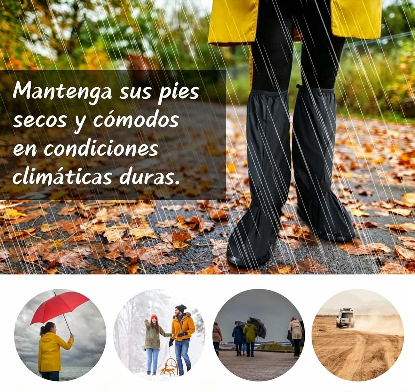 Cubrebotas impermeable para la lluvia（Compra uno y llévate otro gratis）