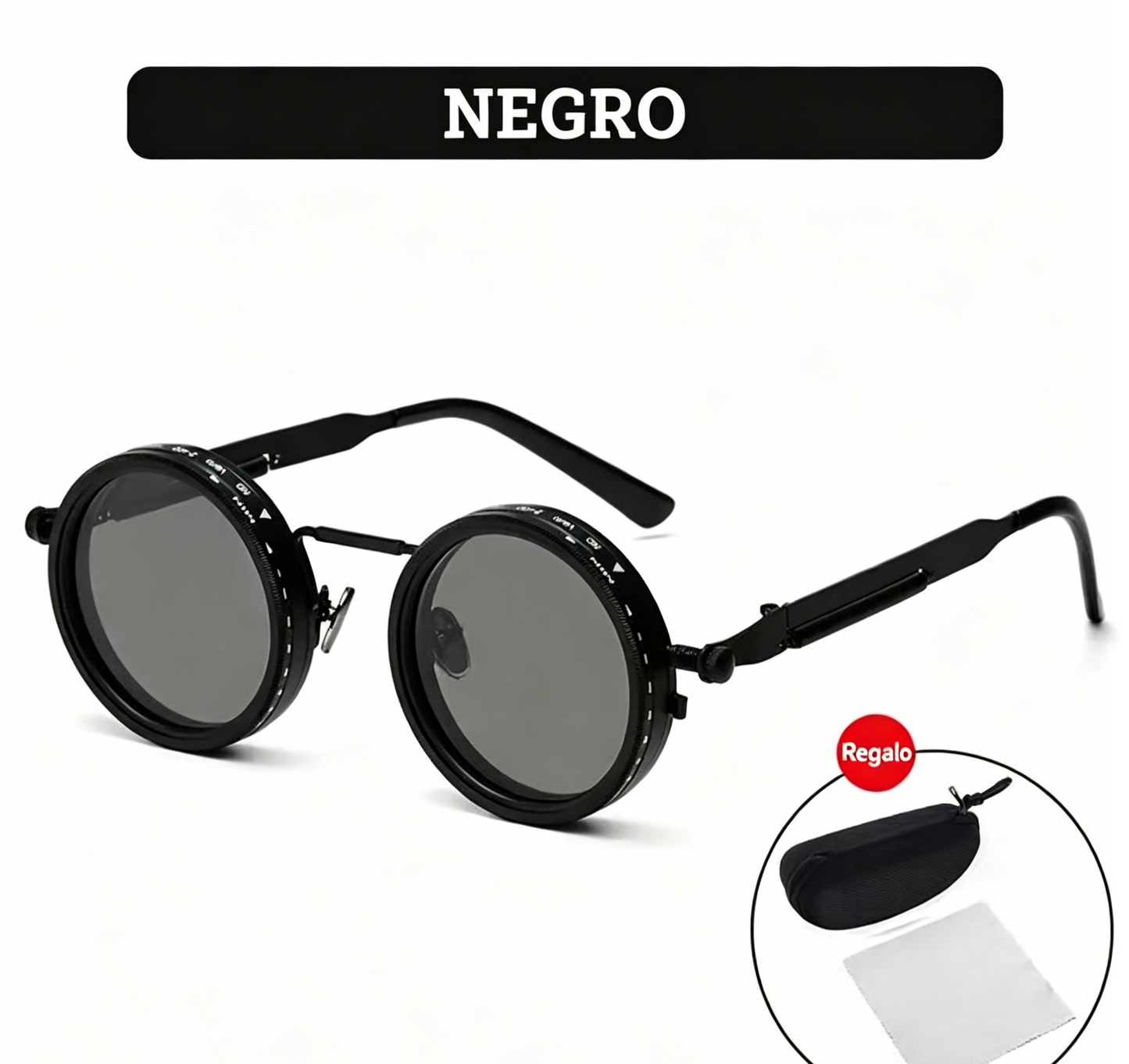 🔥49% de descuento🔥 Gafas de sol retro con lentes polarizadas redondeadas y tinte ajustable