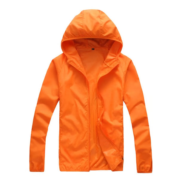 Cortavientos ultraligero, impermeable y con protección solar.