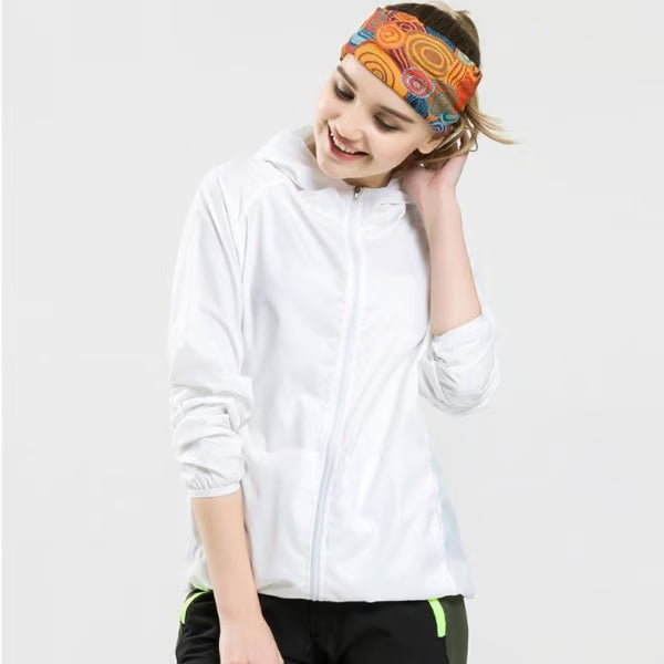 Cortavientos ultraligero, impermeable y con protección solar.
