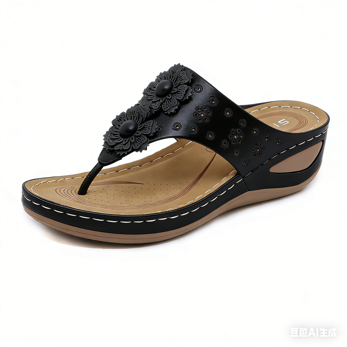 Sandalias de cuña deslizantes con masaje para mujer
