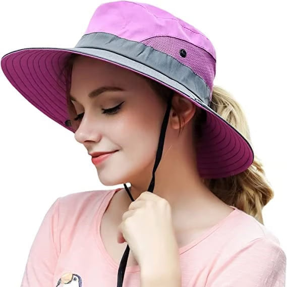 Sombrero de protección solar para mujer